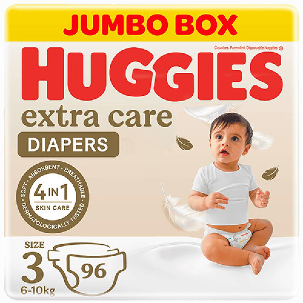 هجيز حفائض عناية فائقة مقاس 3 - 96 حفاضة