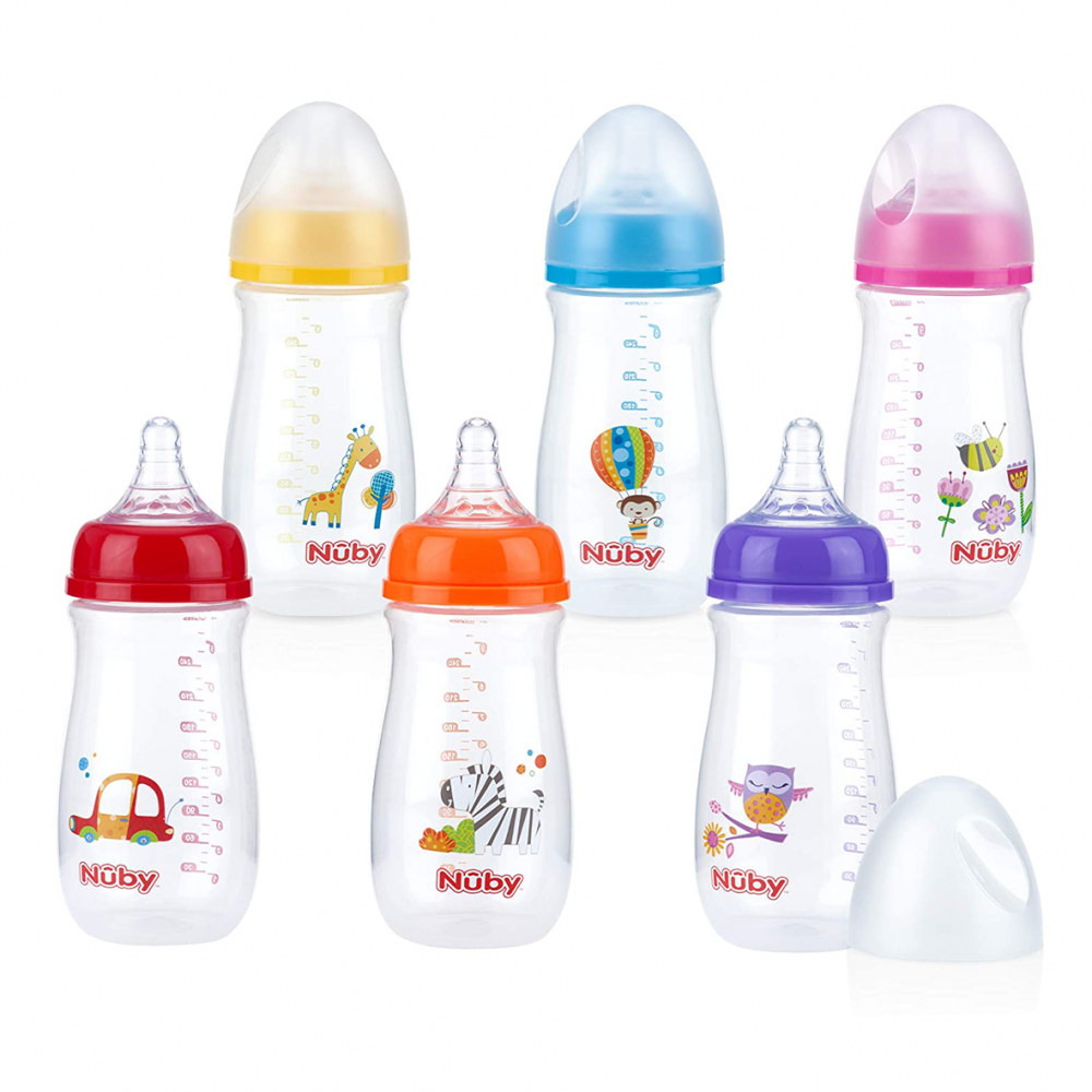 نوبى رضاعة  بلاستيك  1198 ( +3 أشهر )  270 مل  - ألوان متنوعة