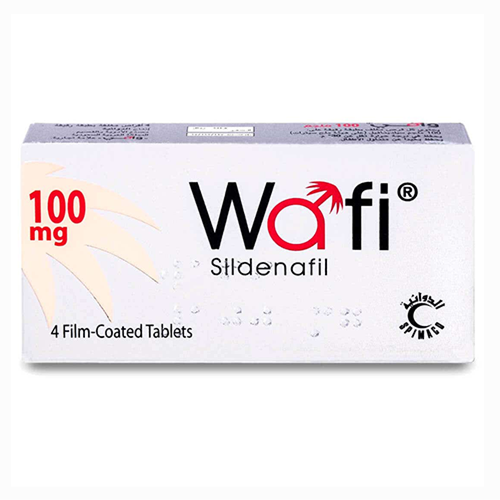 وافى 100 مجم لعلاج ضعف الانتصاب 4 قرص