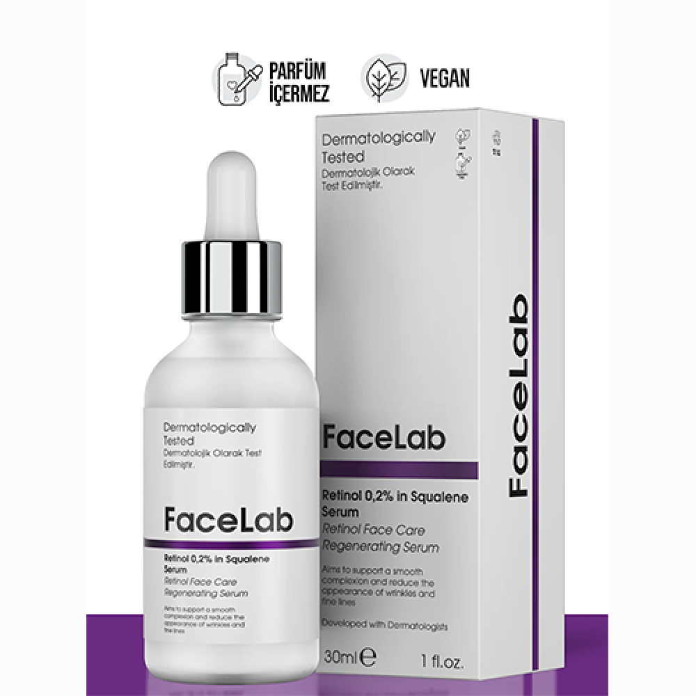 فيس لاب سيروم التجديد بالريتينول 0.2% للعناية بالوجه 30 مل
