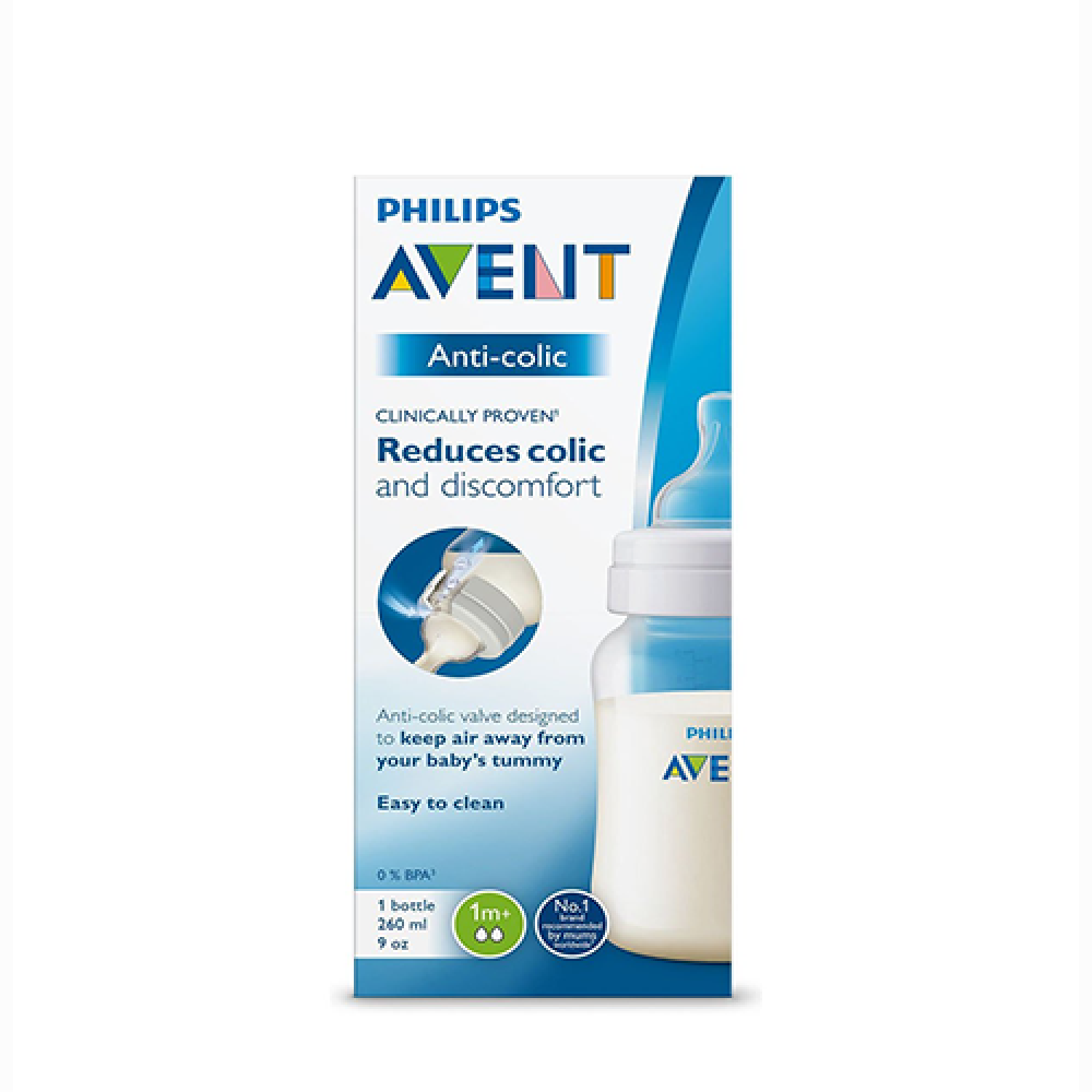 Avent anti-colic plastic baby bottle 260 ml 813/61