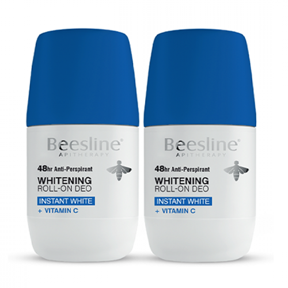 Beesline Roll On Natural Deodorant Instant Light with Vitamin C 50ml 1+1 Free