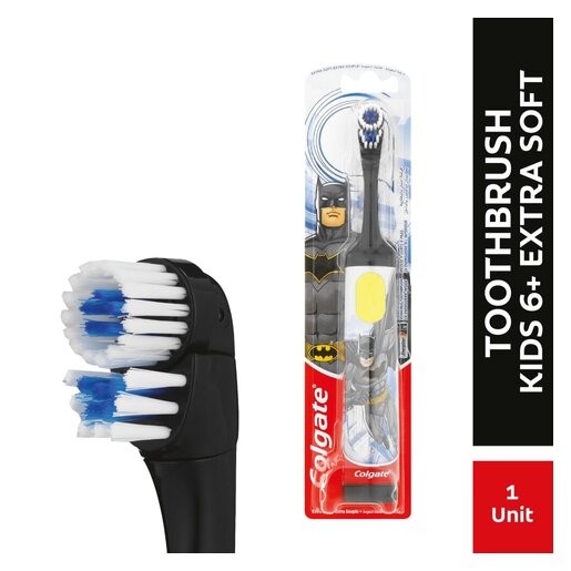 Colgate Battery Powered Toothbrush for Kids (Batman - Barbie), very soft