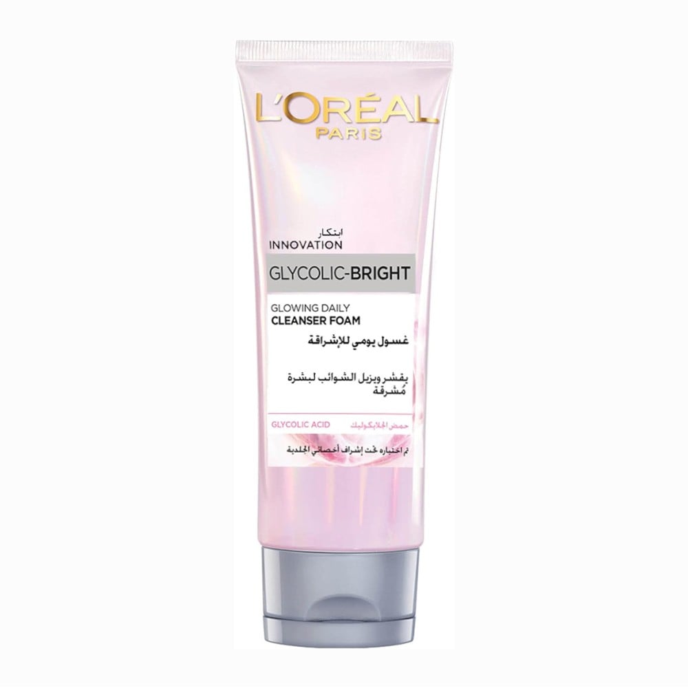 لوريال باريس غسول يومي لاشراقة فورية بخلاصة الجلايكوليك  - 100 مل