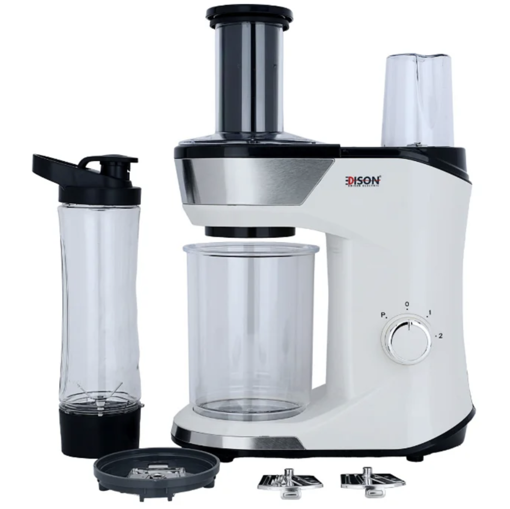محضر طعام + خلاط 3×1 كريمي 0.6 لتر 300 واط من اديسون