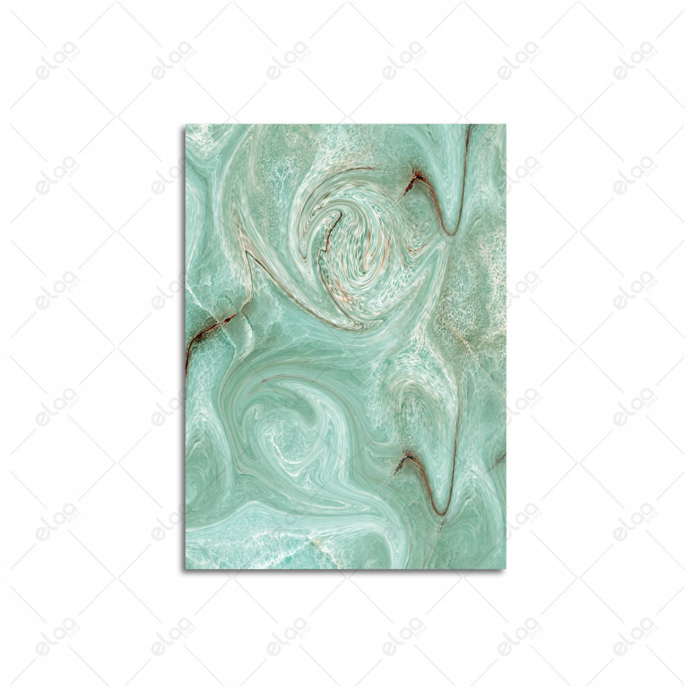 لوحات فن تجريدي باللون الأخضر الفاتح