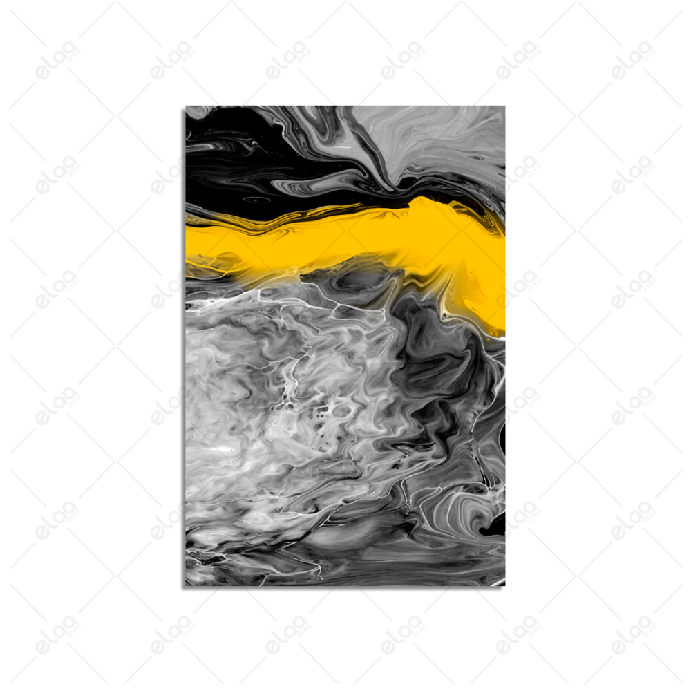 لوحات فن تجريدي باللونين الأبيض والأسود