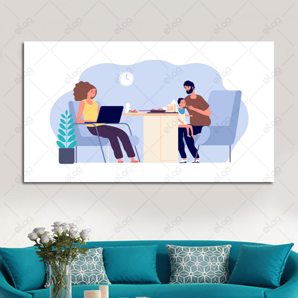 (MDF) لوحة فنية لأسرة