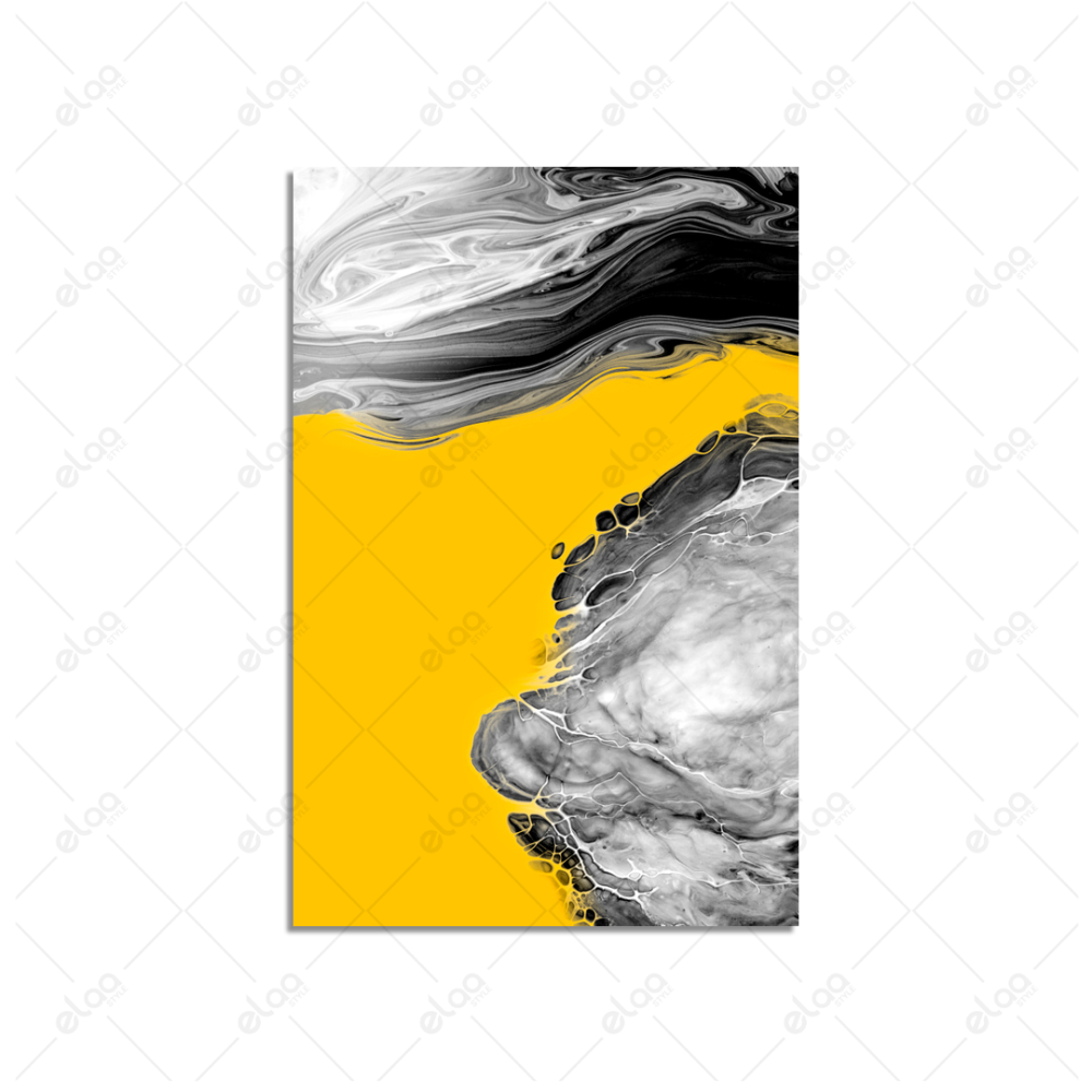 لوحات فن تجريدي باللونين الأبيض والأسود