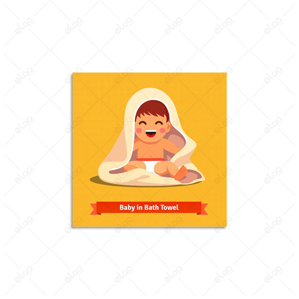 (MDF) لوحة فنية لطفل جالس