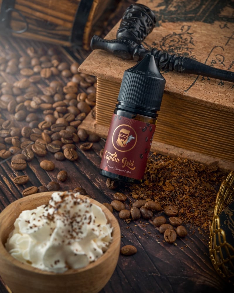 Captain Gold Creamy Tobacco Coffee - Vape store Captain Gold Creamy Tobacco Coffee - Vape store
