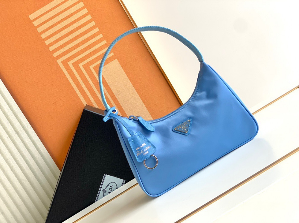 Prada logo plaque mini shoulder online bag