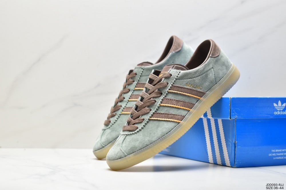 adidas gazelle silver green womens Vintage Adidas Malmo 2005 City Series Sneakers US 8.5  dla dushy