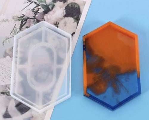 قالب سيليكون سداسي ( 17 * 10.5 سم )