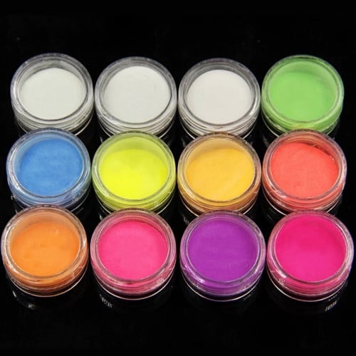 مجموعة الألوان المضيئه ( 12 لون)