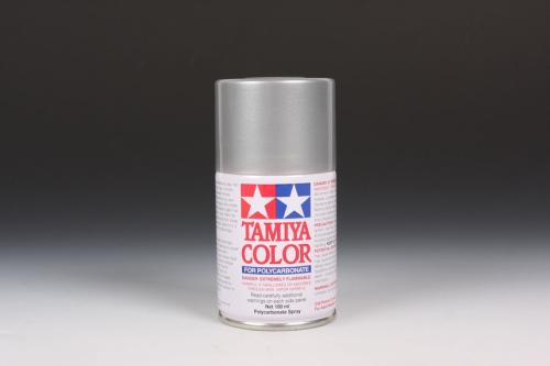 Tamiya PS-41 Bright Silver Lexan Spray Paint (100m...