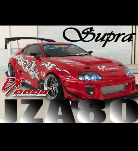 TOYOTA SUPRA JZA80 1-10 BODY SET [EXCEED RC] (SU-BODY-JZA80