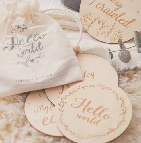 5 قطع خشبية لتصوير الطفل