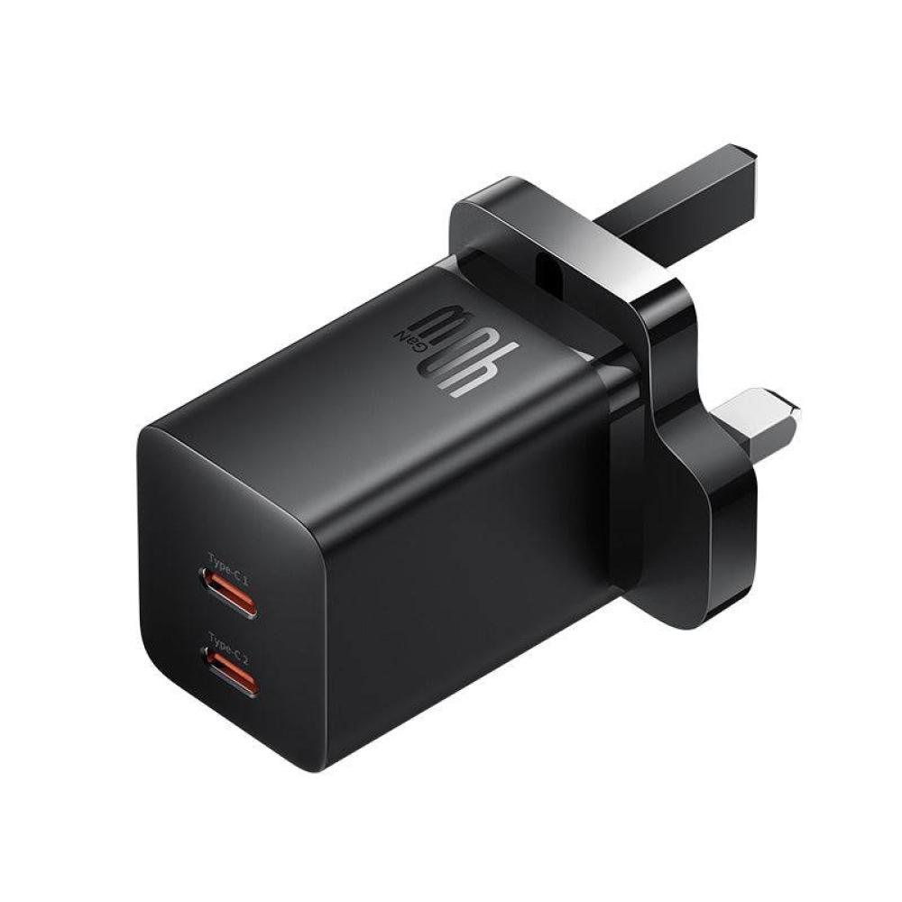 شاحن جداري Baseus بمنفذين تايب سي بقوة 40 واط