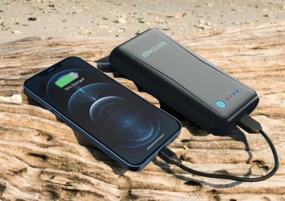 بطارية ومشغل سيارة rp-pb1207 راف باور بقوة 7200 ملي امبير - اسود