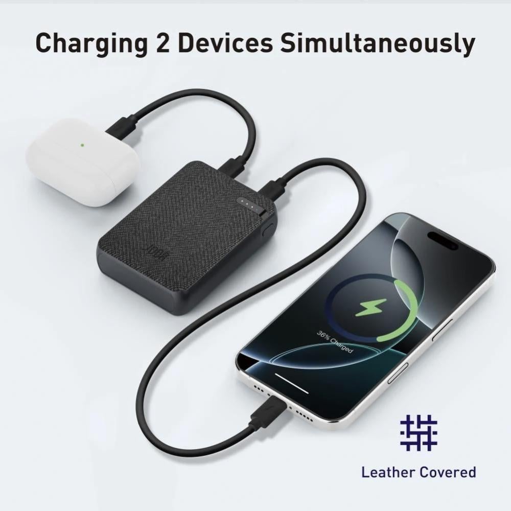 باور بانك متنقلة 10 JODA Nano بقوة 20 واط بسعة 10000 ملي امبير منفذين تايب سي