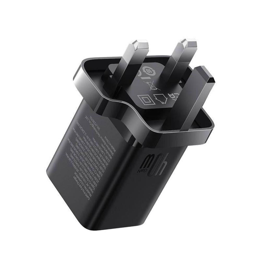 شاحن جداري Baseus بمنفذين تايب سي بقوة 40 واط