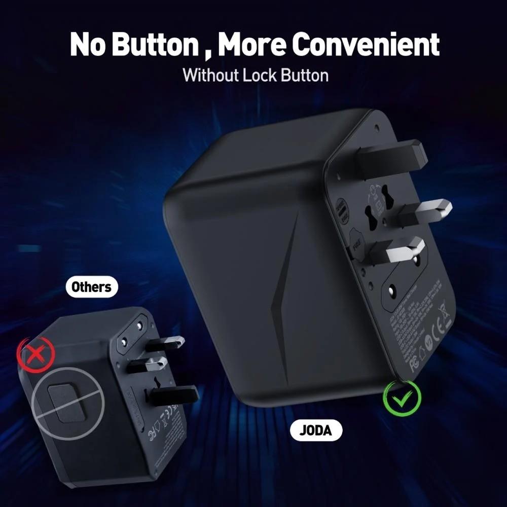 فيش سفر JODA متعدد المداخل 20 واط بمنفذين يو اس بي ومنفذ تايب سي