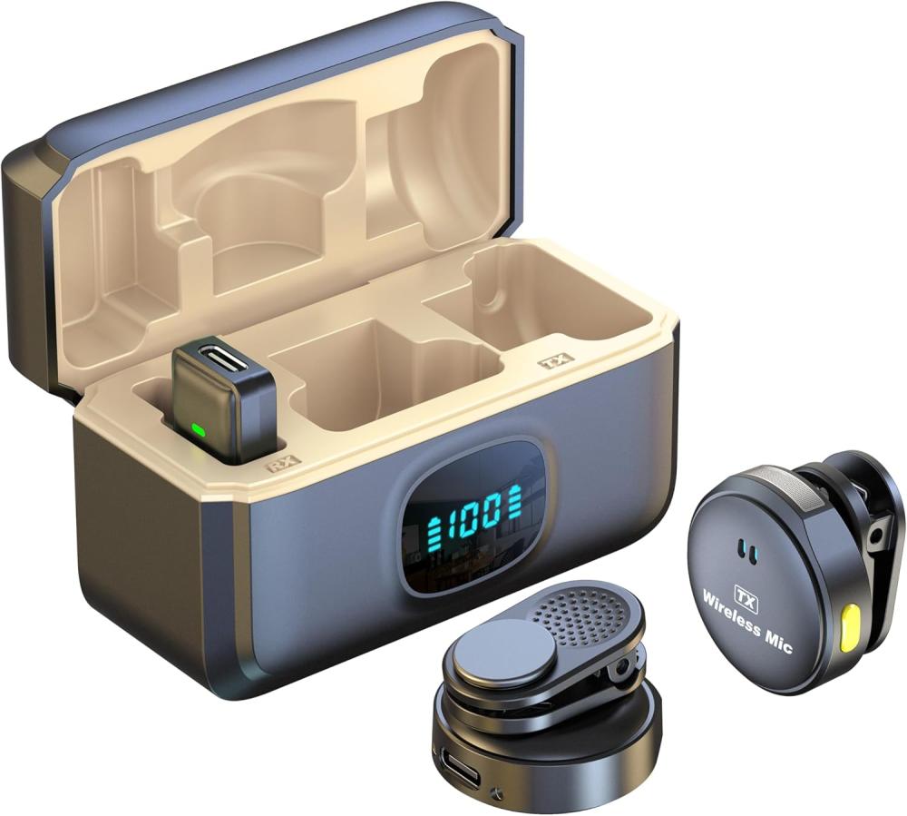 ميكروفون لاسلكي 2.4G – تسجيل احترافي بجودة عالية