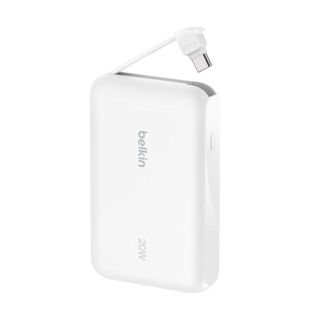 باور بانك Belkin BoostCharge 10K مع كيبل مدمج – شحن سريع PD 20W