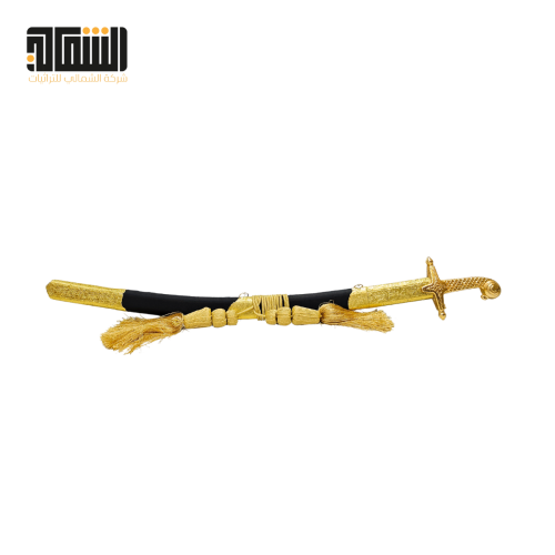 سيف عرضه لون ذهبي اسود
