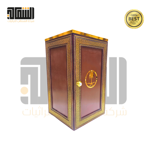 حامل دبة الغاز بالنقش الأسلامي المميز باللون البني