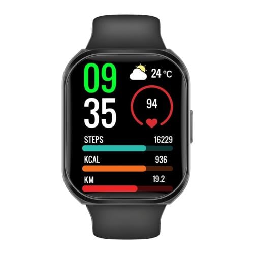 ساعة اللياقة الذكية xWatch-TF2 المزودة بشاشة TFT بحجم 2.01 بوصة وتقنية الاتصال اللاسلكي، مقاومة للماء بمعيار IP68.تتميز بمستشعرات مثل مستشعر معدل ضربات القلب ومستوى الأكسجين في الدم وعداد الخطوات ومراقبة النوم، مع أكثر من 200 واجهة