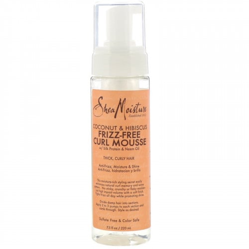 SheaMoisture, جوز الهند & الكركاديه, Curl Mousse م...