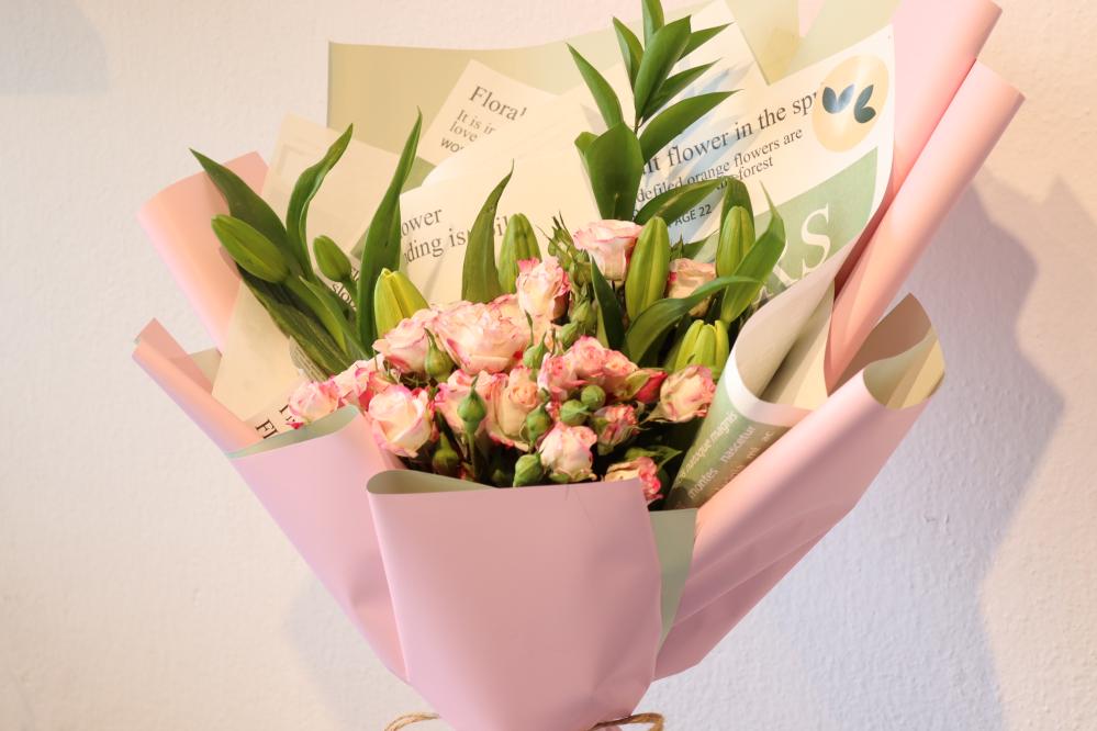 باقة البيبي روز الوردي