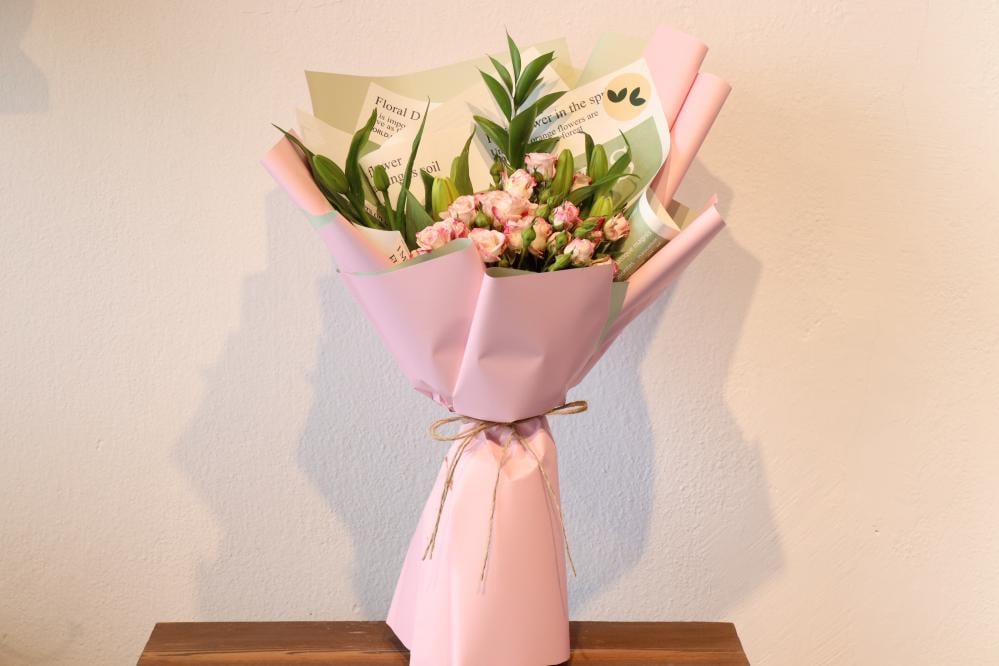 باقة البيبي روز الوردي