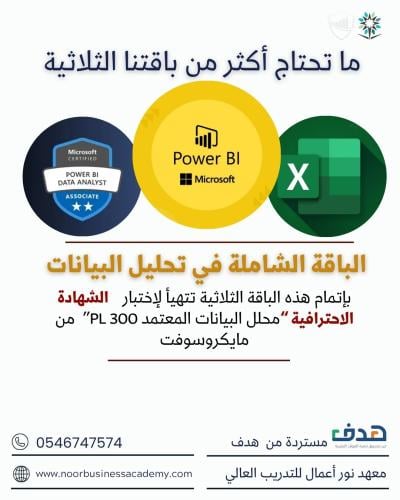 باقة تحليل البيانات الشاملة - من غير تدريب في شركة