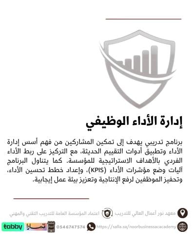 إدارة الأداء الوظيفي  في الموارد البشرية