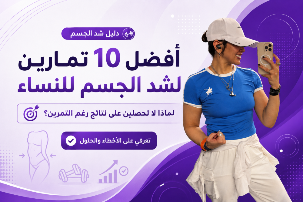 10 من افضل تمارين لشد الجسم للنساء | لماذا لا تحصلين على نتائج رغم التمرين؟