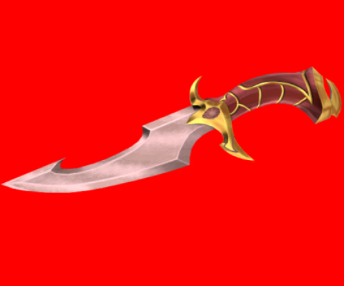 RED RHINESTONE KNIFE