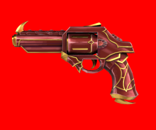 RED RHINESTONE GUN