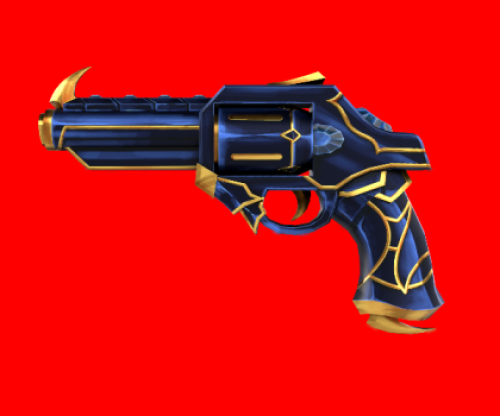 BLUE RHINESTONE GUN
