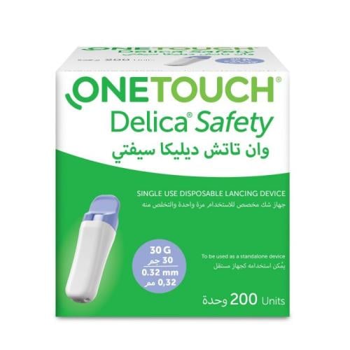 وان تاتش ابر وخز مخصصه للاستخدام الواحد 200 حبة