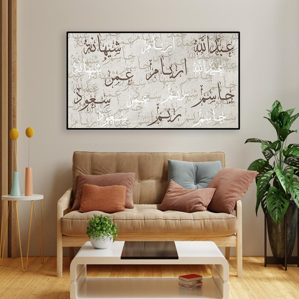 لوحة اسماء العائلة