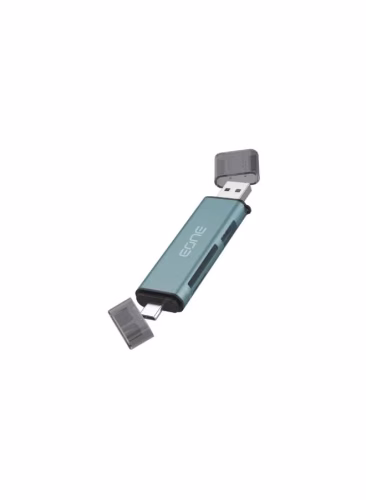قارئ بطاقات وموزع بيانات EONE الذكي (3 في 1) – سرعة نقل فائقة 5Gbps بمنفذين USB-C و USB-A