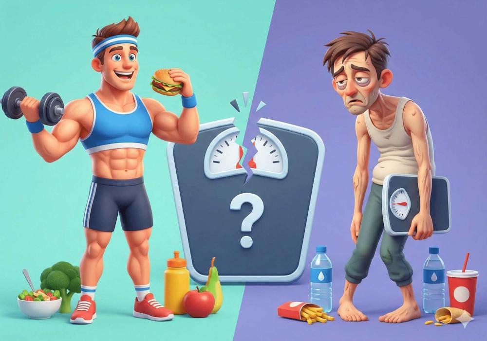 مو كل نقص وزن = دهون! الفرق اللي يغيّر نظرتك للتخسيس