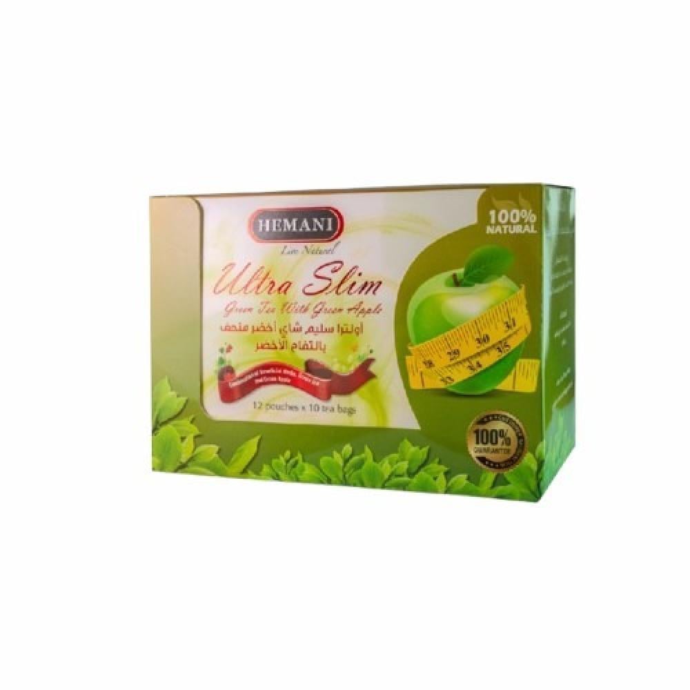 صورة شاي Ultra Slim من هيماني بنكهة التفاح الأخضر للتنحيف الطبيعي متوفر في متجر رواق.