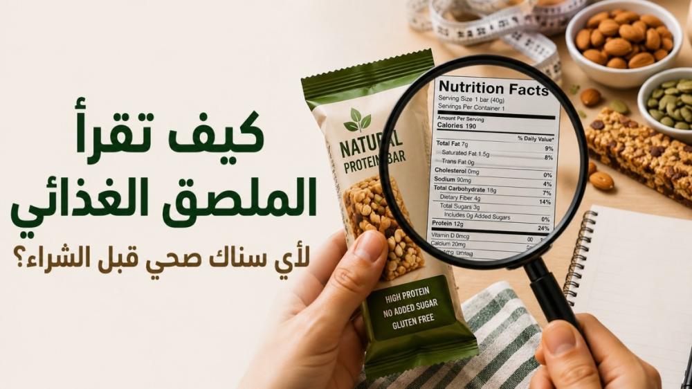 كيف تقرأ الملصق الغذائي لأي سناك صحي قبل الشراء؟ دليل عملي للمستهلك الذكي