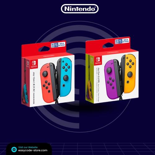 - مجموعة مفاتيح نينتندو الأصلية - Joy Con وحدة تحك...