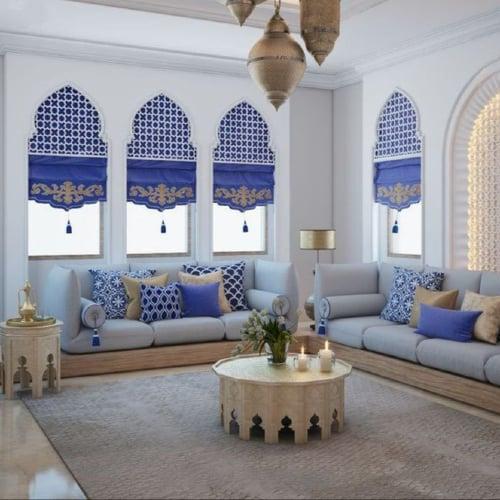 مجلس مغربي فاخر بتصميم شرقي