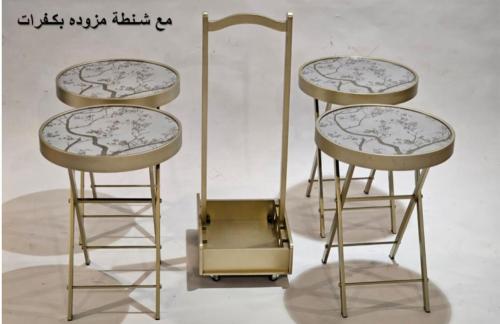 طقم مرايه نقش ليزر+ مزود بكفرات
